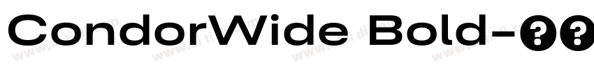 CondorWide Bold字体转换